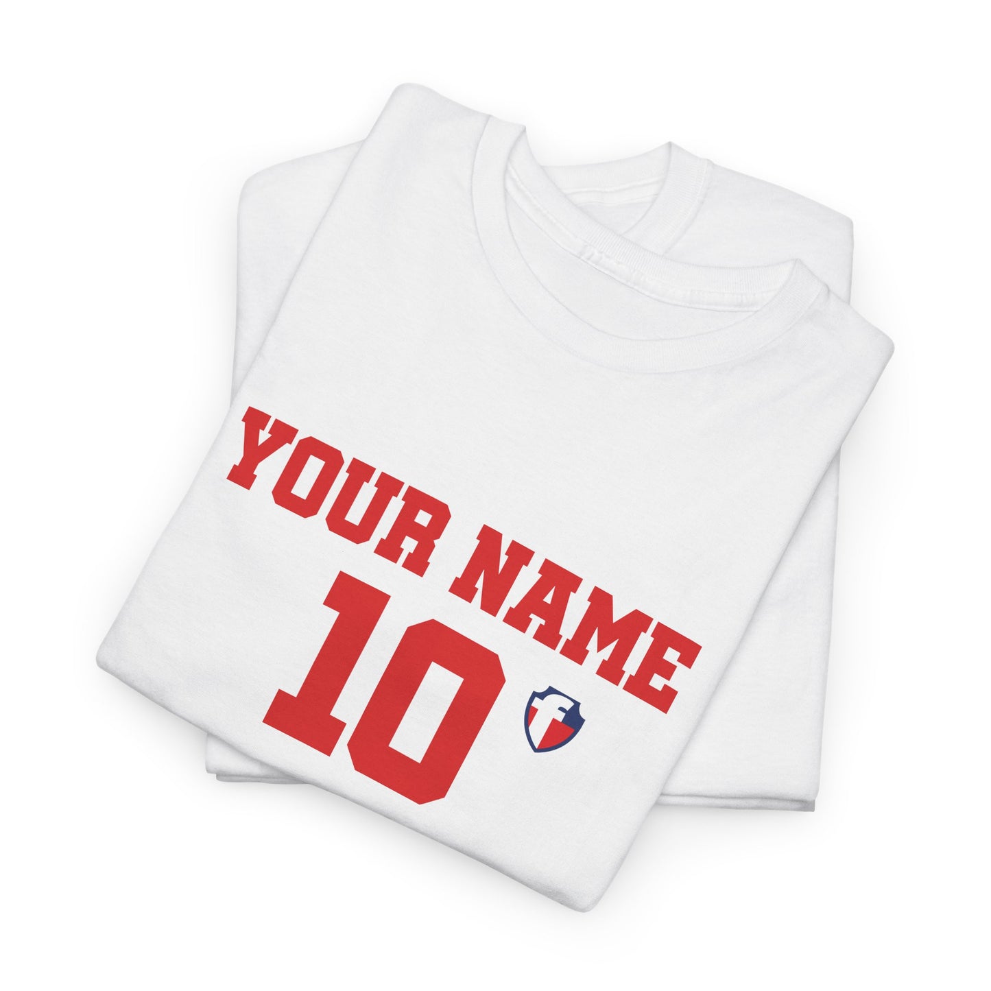 ONE KING — England World Cup Edition Sports T-Shirt (personalized with your own name and number)