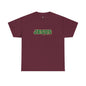 JESUS, Son of God - Varsity T-Shirt - Green Letters