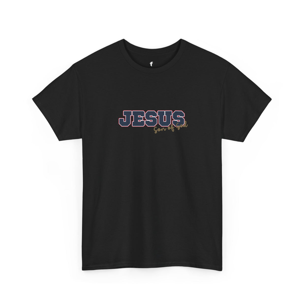 JESUS, Son of God - Varsity T-Shirt - Blauwe Letters