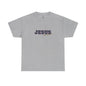 JESUS, Son of God - Varsity T-Shirt - Blauwe Letters