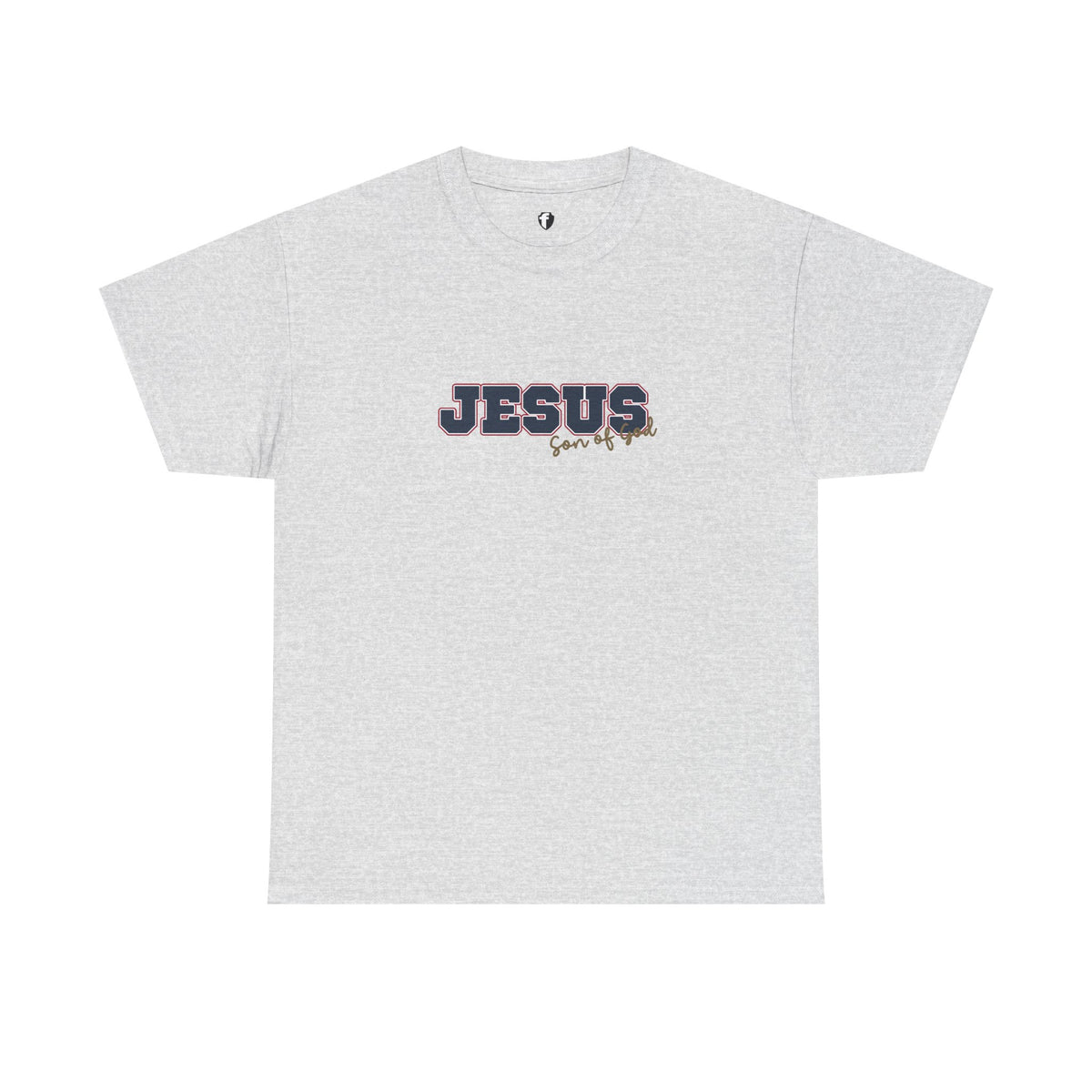 JESUS, Son of God - Varsity T-Shirt - Blauwe Letters