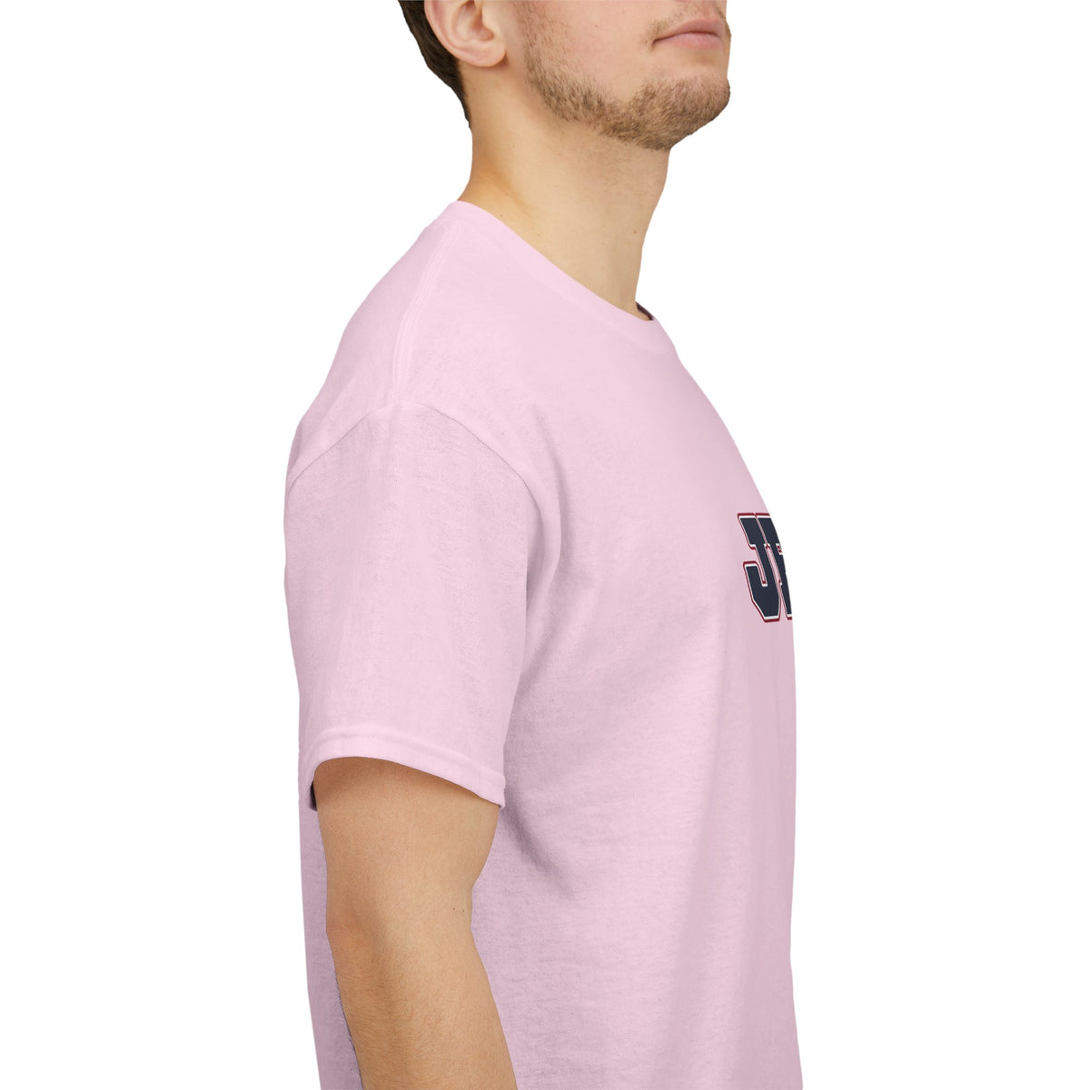 JESUS, Son of God - Varsity T-Shirt - Blauwe Letters
