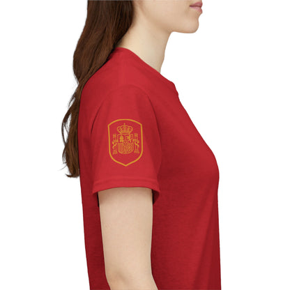 'Jesus Is My Goal' — Red Football Jersey in Spanish Style (WC, personalized)