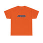 JESUS, Son of God - Varsity T-Shirt - Blauwe Letters