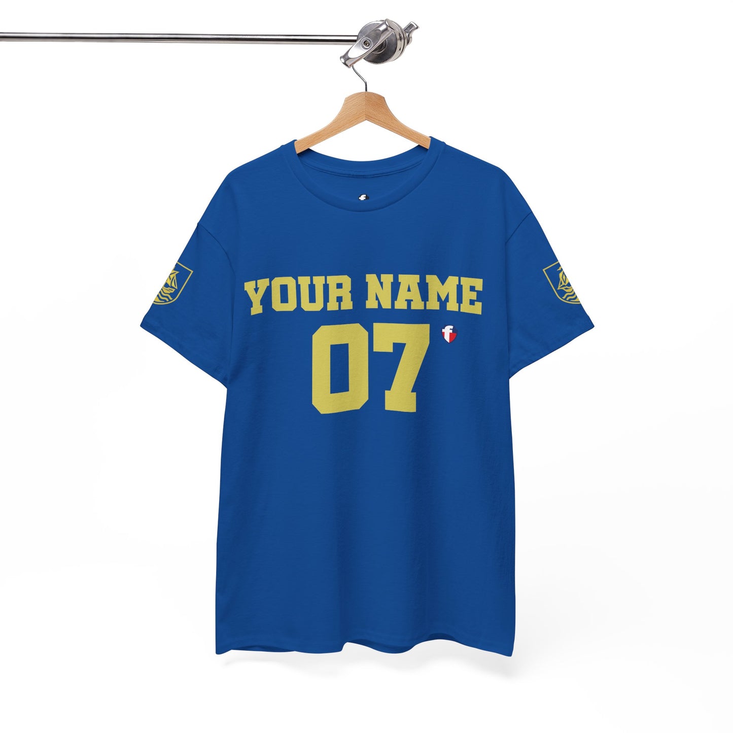 'Play For His Glory' Curaçao Blauw voetbalshirt - WK nummer (met gepersonaliseerde naam en rugnummer)