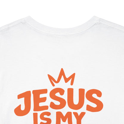 ‘Jesus Is My Goal’- Oranje Ontwerp - Voetbal Nederlands WK-T-shirt  (met gepersonaliseerde naam en nummer)