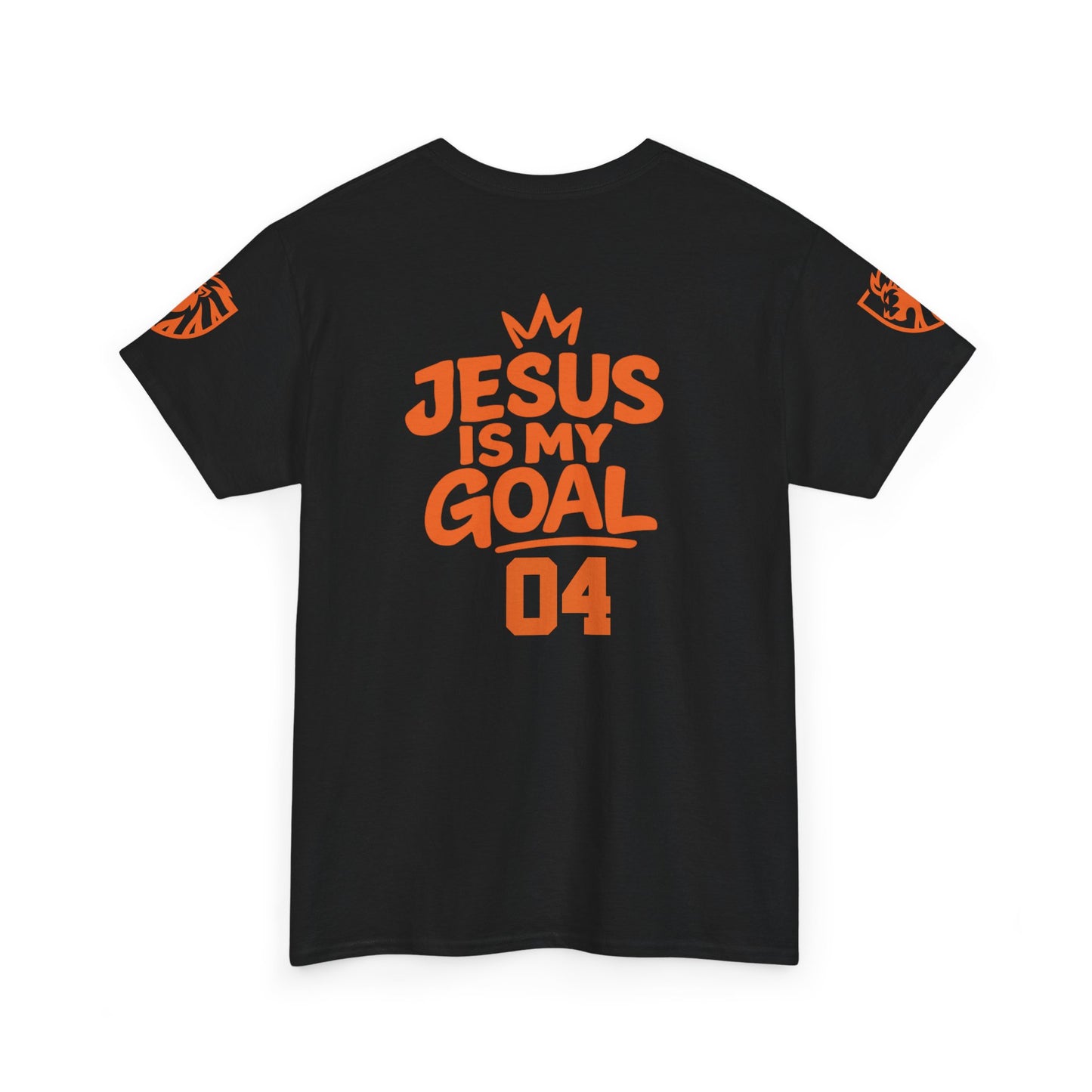 ‘Jesus Is My Goal’- Oranje Ontwerp - Voetbal Nederlands WK-T-shirt  (met gepersonaliseerde naam en nummer)