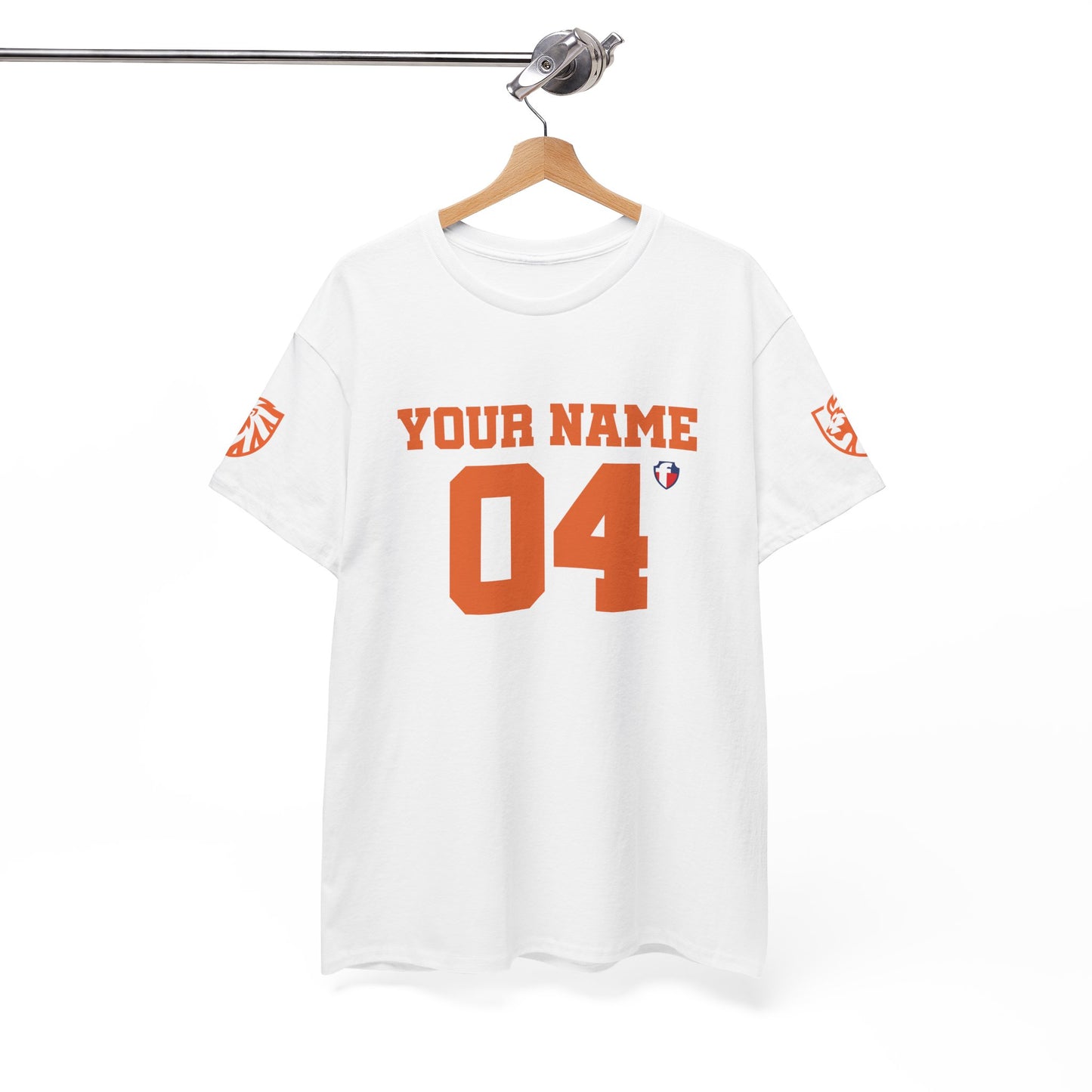 ‘Jesus Is My Goal’- Oranje Ontwerp - Voetbal Nederlands WK-T-shirt  (met gepersonaliseerde naam en nummer)