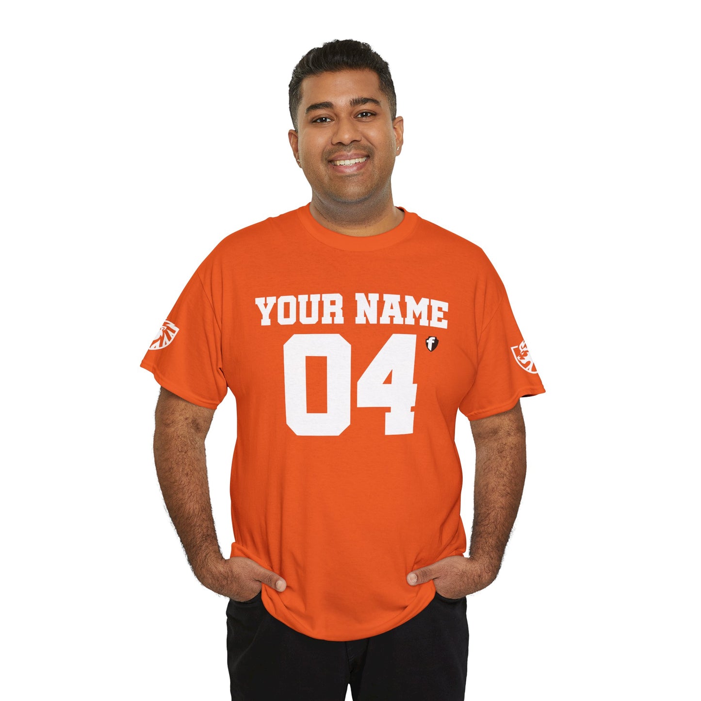 'Jesus Is My Goal' — Dutch Orange football shirt — World Cup number (with personalized name and number)