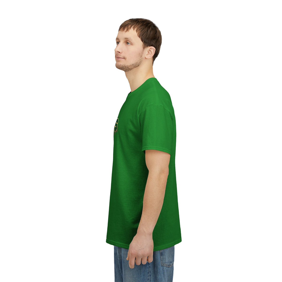 JESUS, Son of God - Varsity T-Shirt - Green Letters