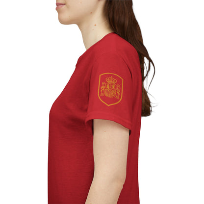 'Jesus Is My Goal' — Red Football Jersey in Spanish Style (WC, personalized)