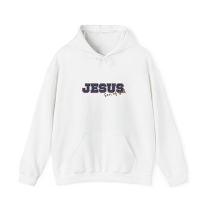 'Jesus, Son of God' Blue Design. Unisex Hoodie