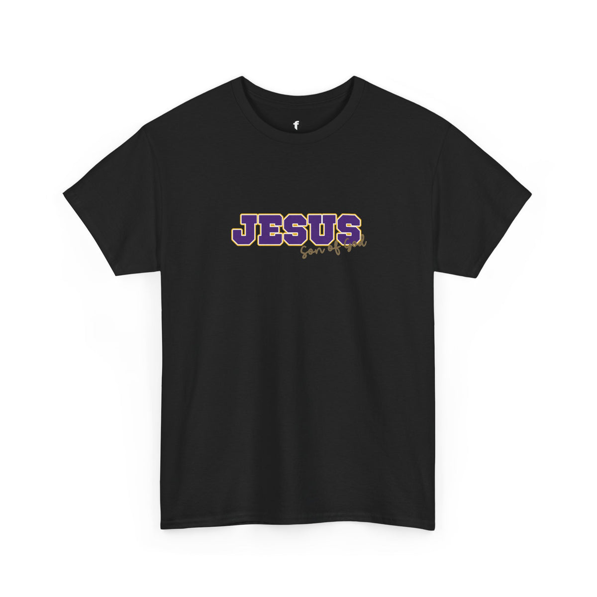 JESUS, Son of God - Varsity T-Shirt - Purple Letters
