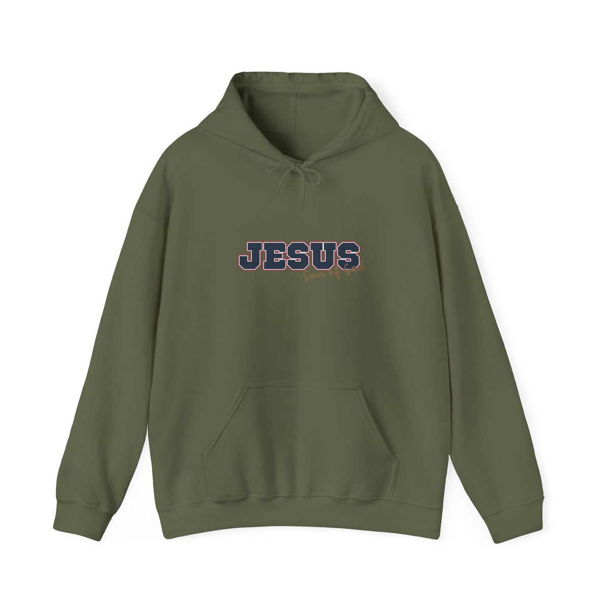 'Jesus, Son of God' Blue Design. Unisex Hoodie