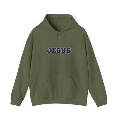 'Jesus, Son of God' Blue Design. Unisex Hoodie