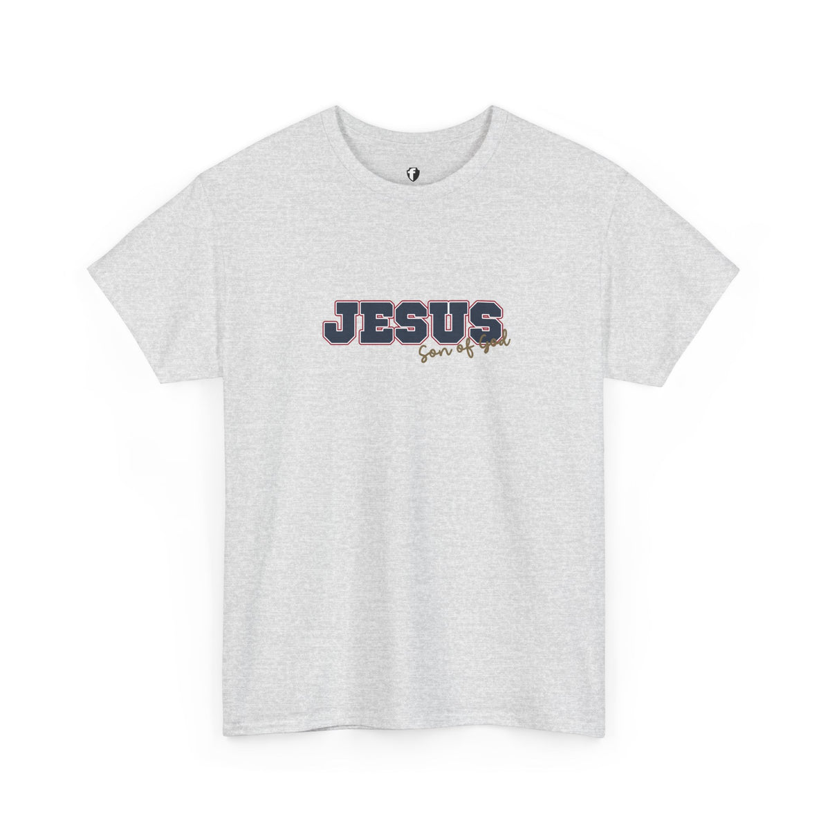 JESUS, Son of God - Varsity T-Shirt - Blauwe Letters