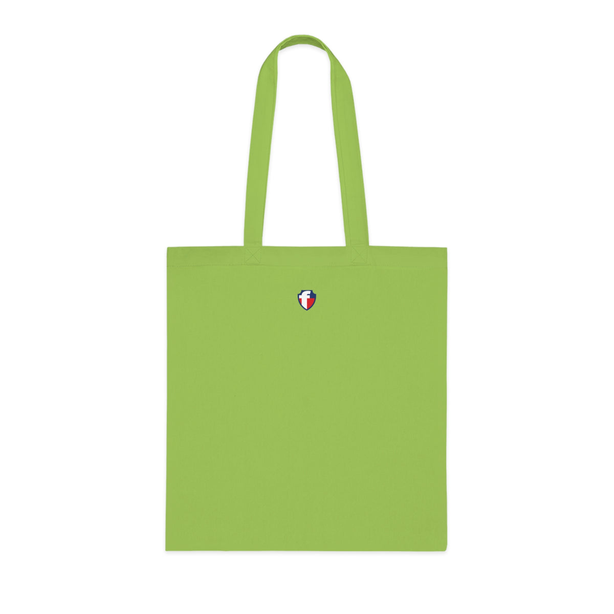 'Blessed' Cotton Tote — Minimalist faith tote bag with ‘BLESSED’ text and Focall emblem
