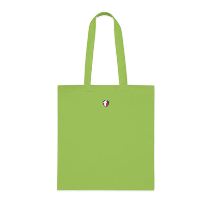 'Blessed' Cotton Tote — Minimalist faith tote bag with ‘BLESSED’ text and Focall emblem
