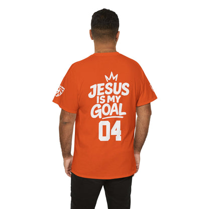 'Jesus Is My Goal' — Dutch Orange football shirt — World Cup number (with personalized name and number)