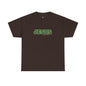 JESUS, Son of God - Varsity T-Shirt - Green Letters