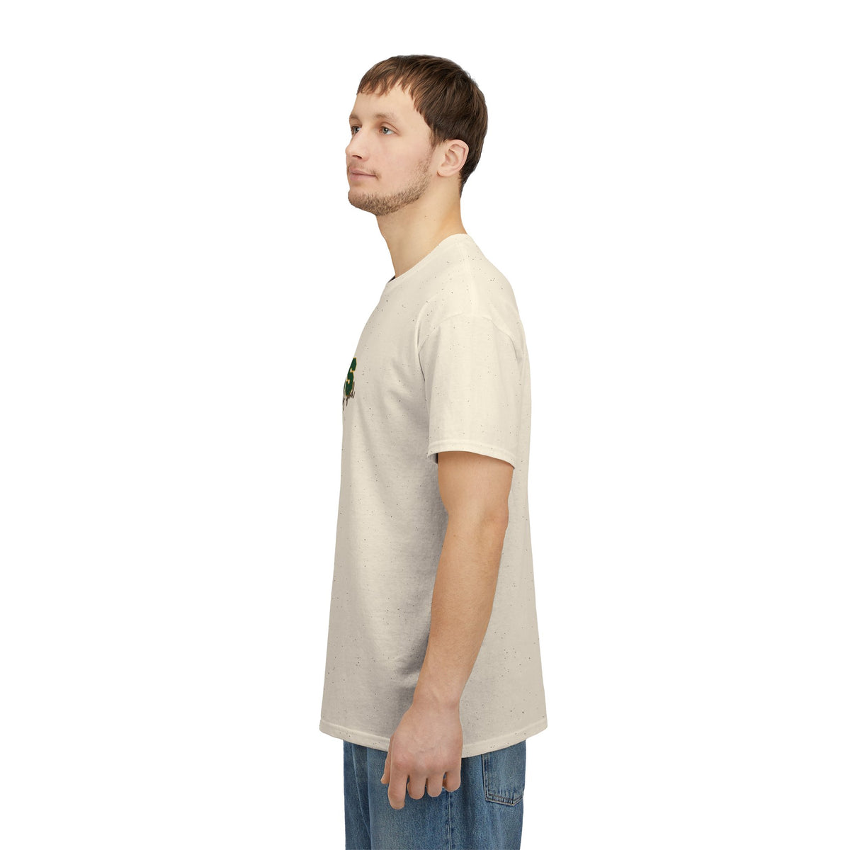 JESUS, Son of God - Varsity T-Shirt - Green Letters