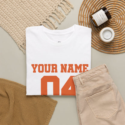 ‘Jesus Is My Goal’- Oranje Ontwerp - Voetbal Nederlands WK-T-shirt  (met gepersonaliseerde naam en nummer)
