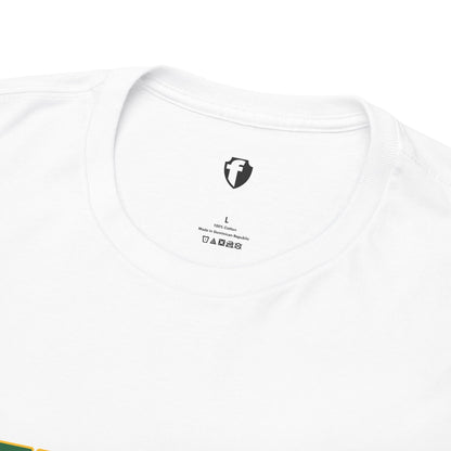 JESUS, Son of God - Varsity T-Shirt - Green Letters