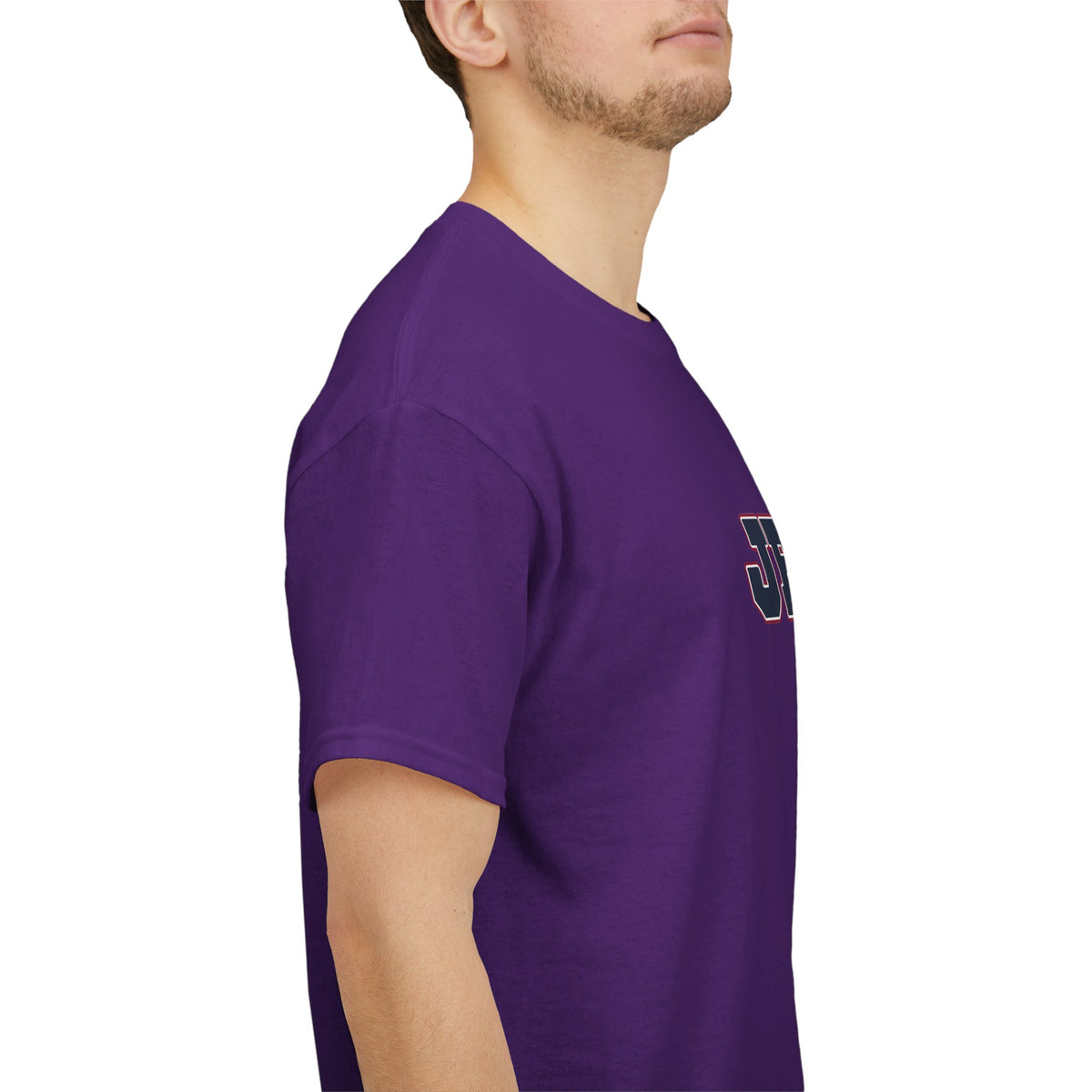 JESUS, Son of God - Varsity T-Shirt - Blauwe Letters