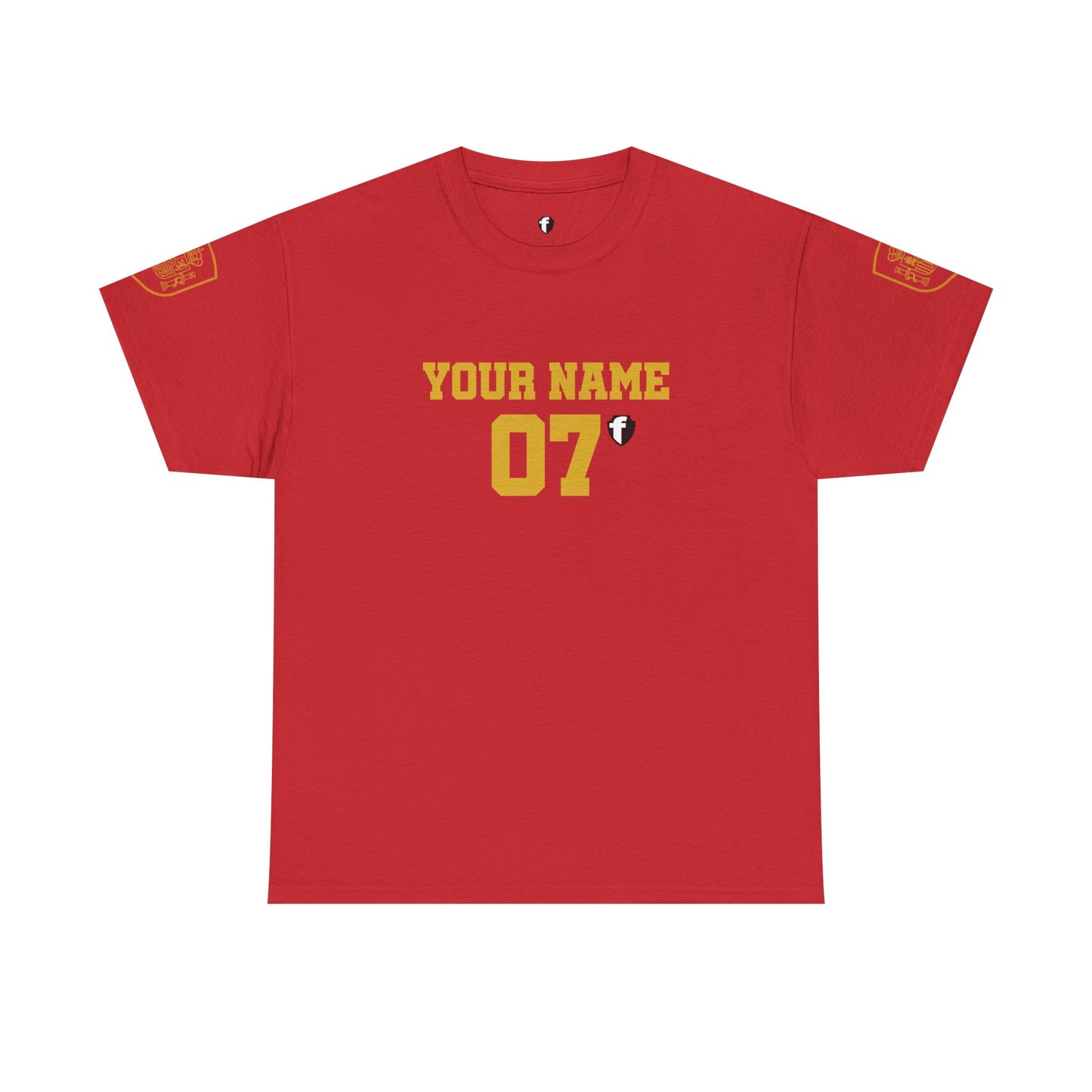 'Jesus Is My Goal' — Red Football Jersey in Spanish Style (WC, personalized)