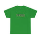 JESUS, Son of God - Varsity T-Shirt - Green Letters