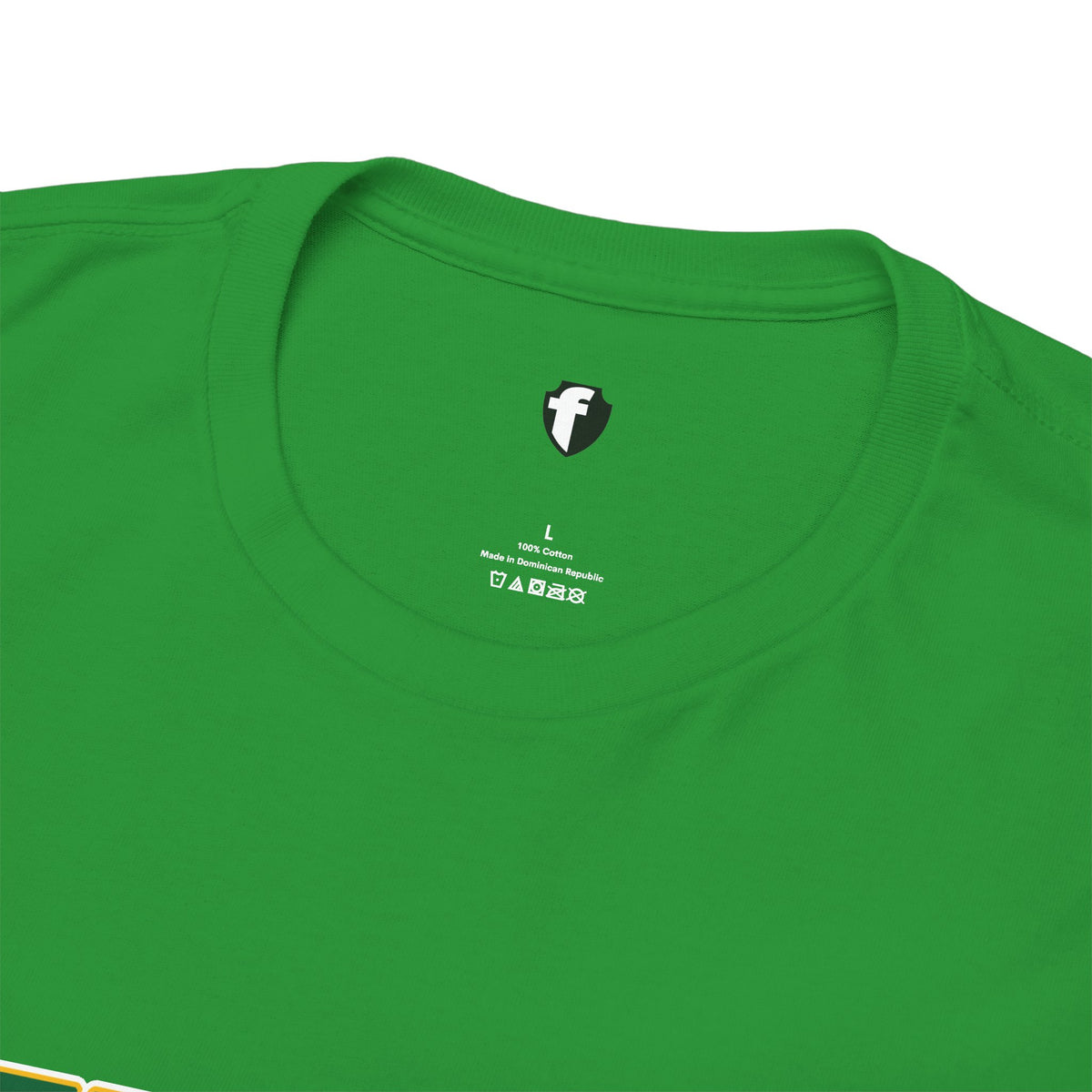 JESUS, Son of God - Varsity T-Shirt - Green Letters