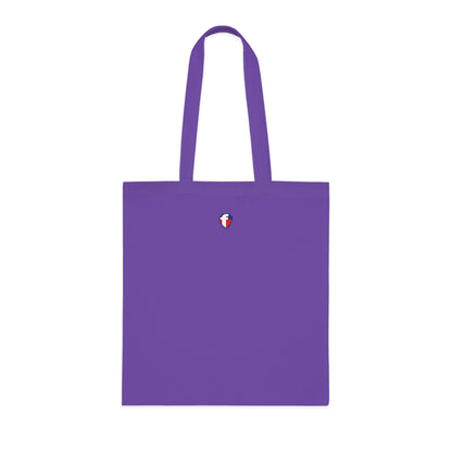 'Blessed' Cotton Tote — Minimalist faith tote bag with ‘BLESSED’ text and Focall emblem