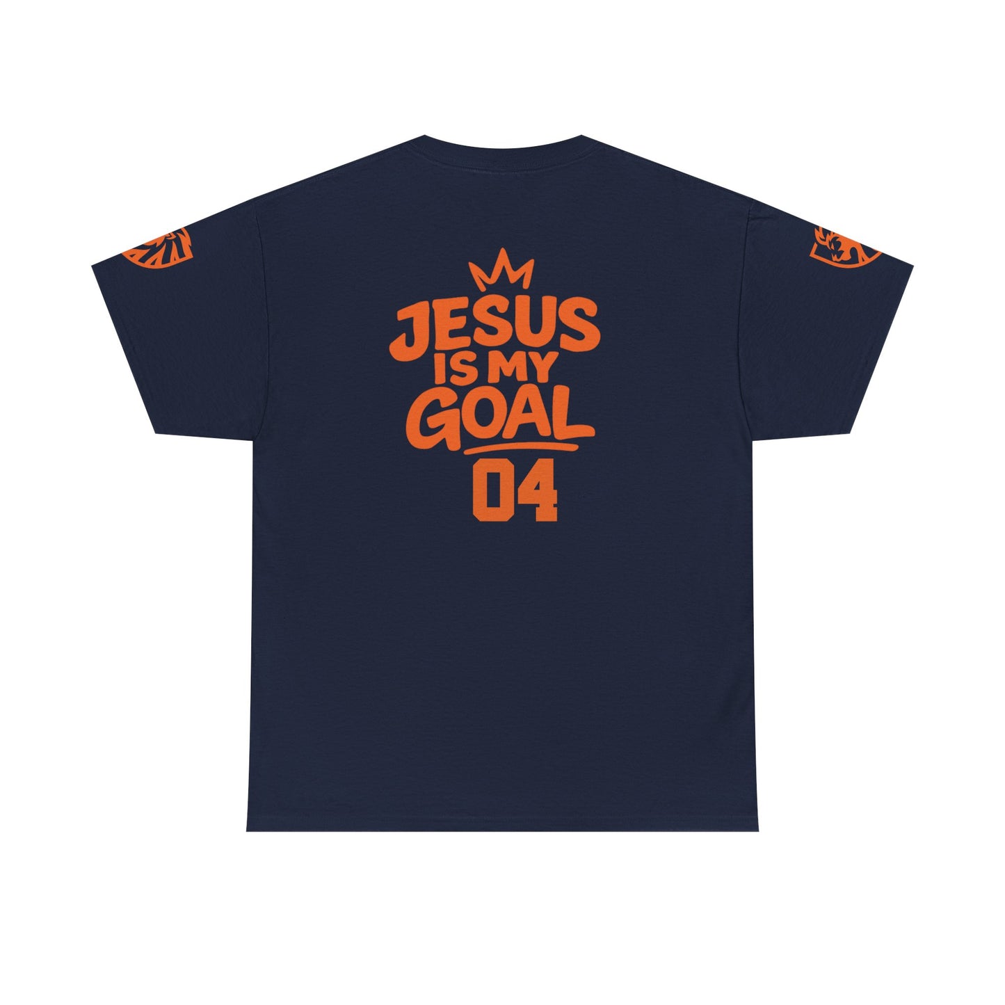 ‘Jesus Is My Goal’- Oranje Ontwerp - Voetbal Nederlands WK-T-shirt  (met gepersonaliseerde naam en nummer)