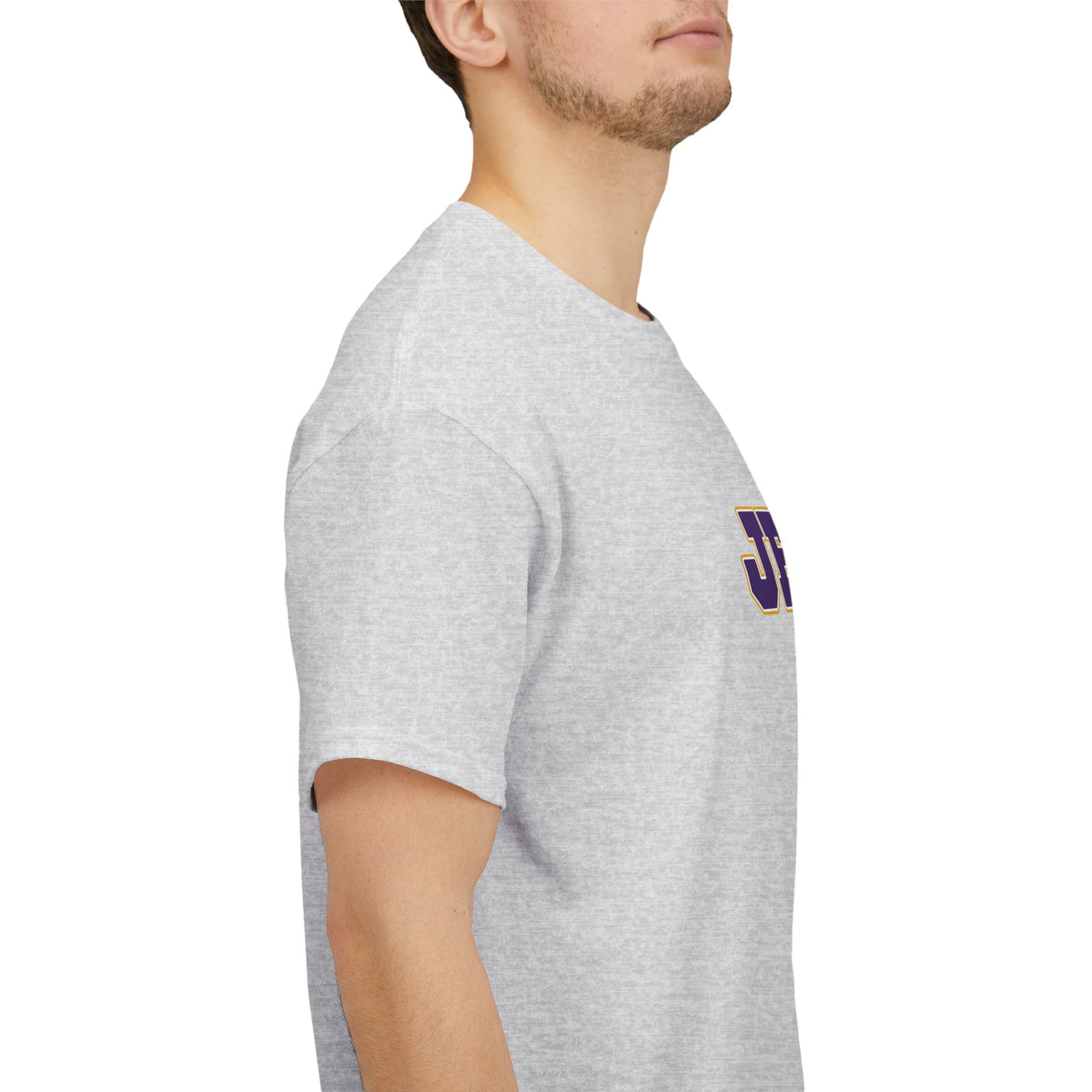 JESUS, Son of God - Varsity T-Shirt - Purple Letters