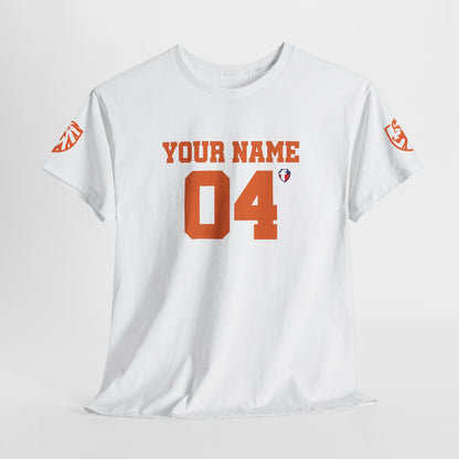 ‘Jesus Is My Goal’- Oranje Ontwerp - Voetbal Nederlands WK-T-shirt  (met gepersonaliseerde naam en nummer)