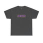 JESUS, Son of God - Varsity T-Shirt - Purple Letters