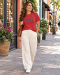 JESUS, Son of God - Varsity T-Shirt - Blauwe Letters