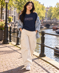 JESUS, Son of God - Varsity T-Shirt - Blauwe Letters