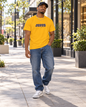 JESUS, Son of God - Varsity T-Shirt - Blauwe Letters