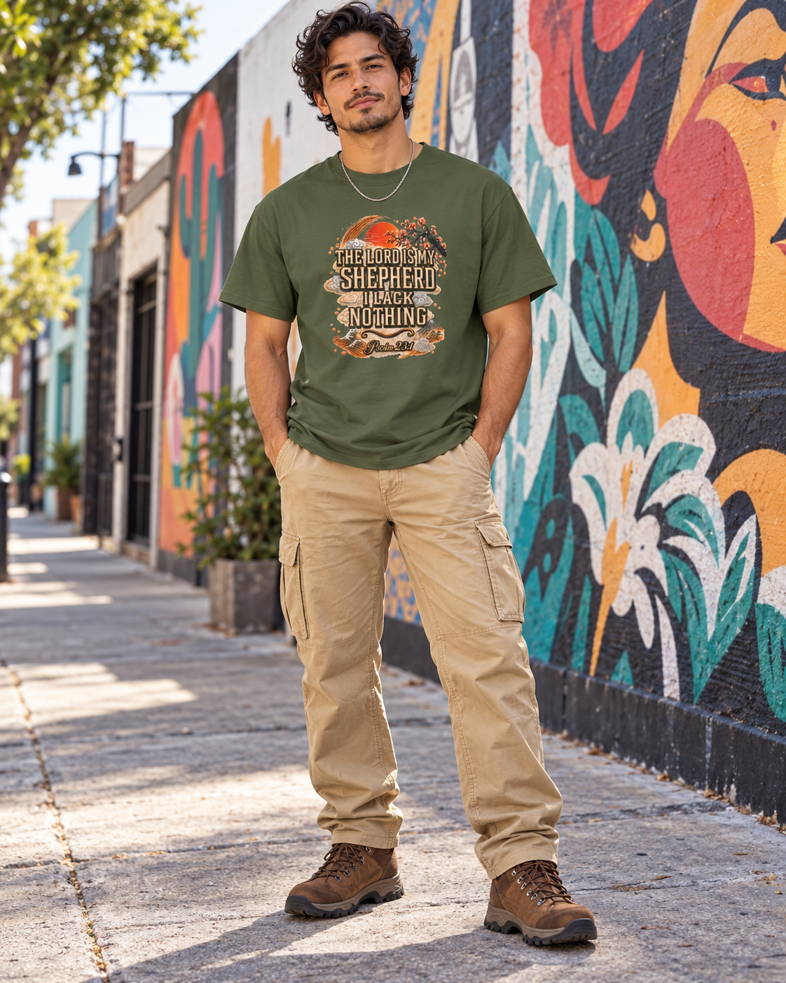 'The Lord Is My Shepherd' Psalm 23:1 - Graphic T-Shirt — Limited Edition