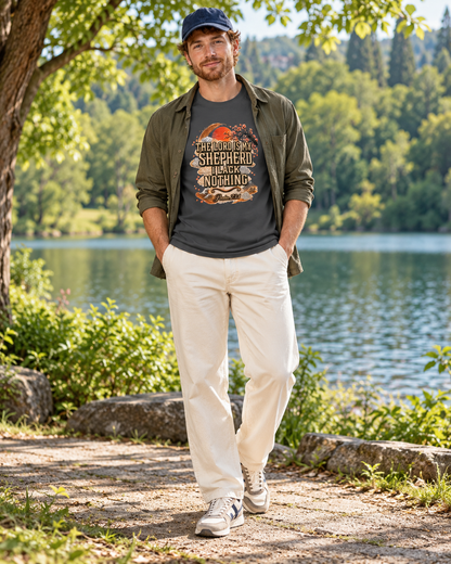 'The Lord Is My Shepherd' Psalm 23:1 - Graphic T-Shirt — Limited Edition