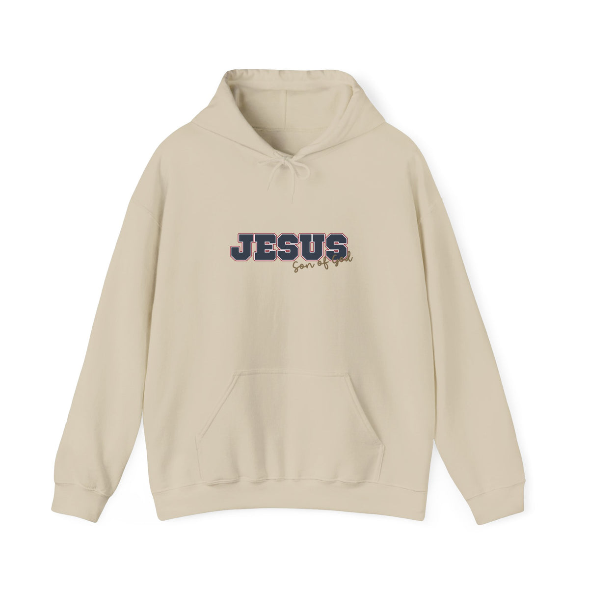 'Jesus, Son of God' Blue Design. Unisex Hoodie