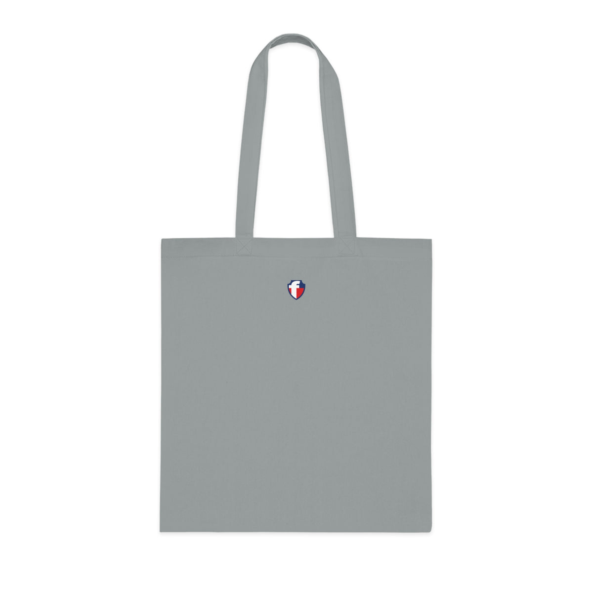 'Blessed' Cotton Tote — Minimalist faith tote bag with ‘BLESSED’ text and Focall emblem
