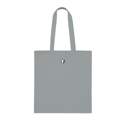 'Blessed' Cotton Tote — Minimalist faith tote bag with ‘BLESSED’ text and Focall emblem