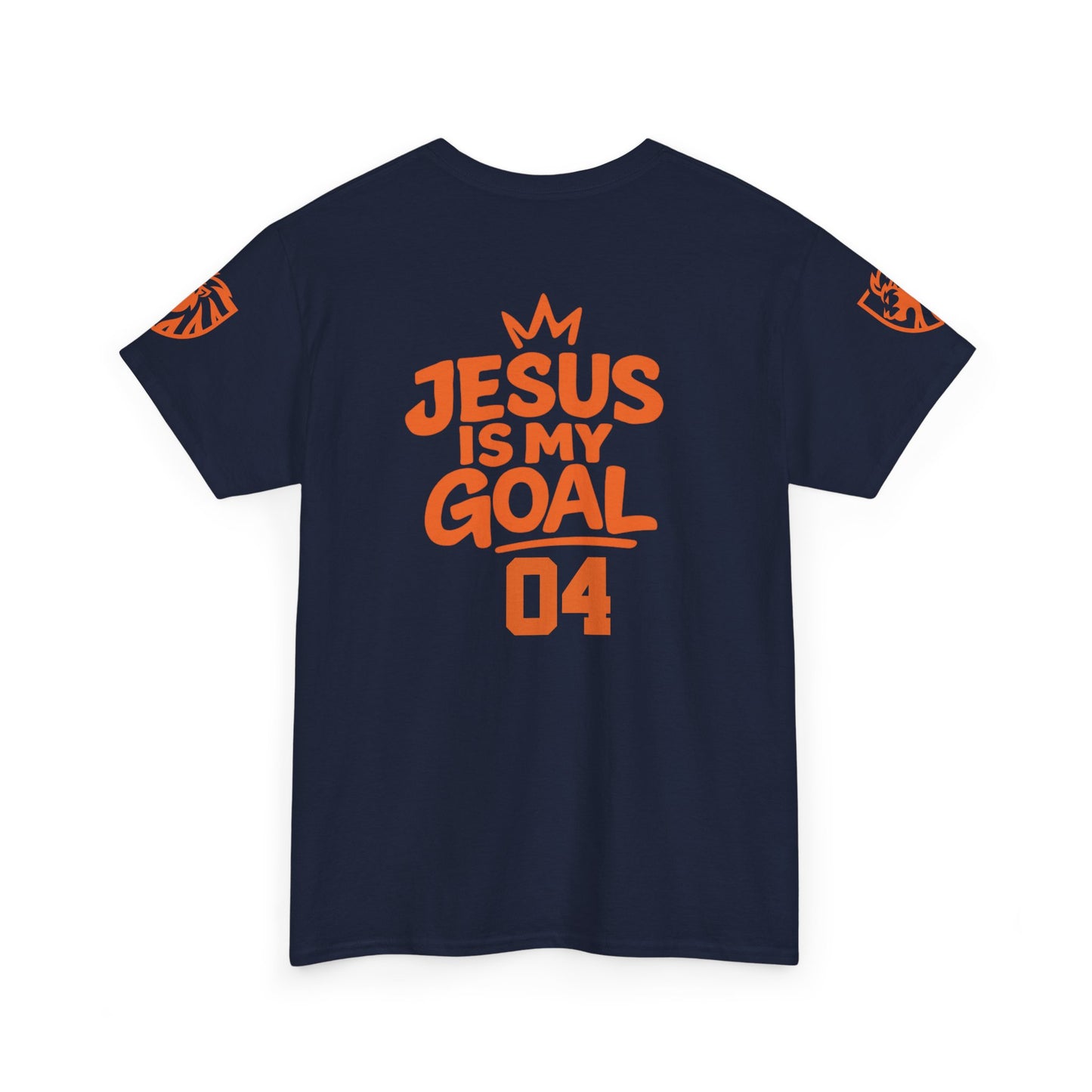 ‘Jesus Is My Goal’- Oranje Ontwerp - Voetbal Nederlands WK-T-shirt  (met gepersonaliseerde naam en nummer)
