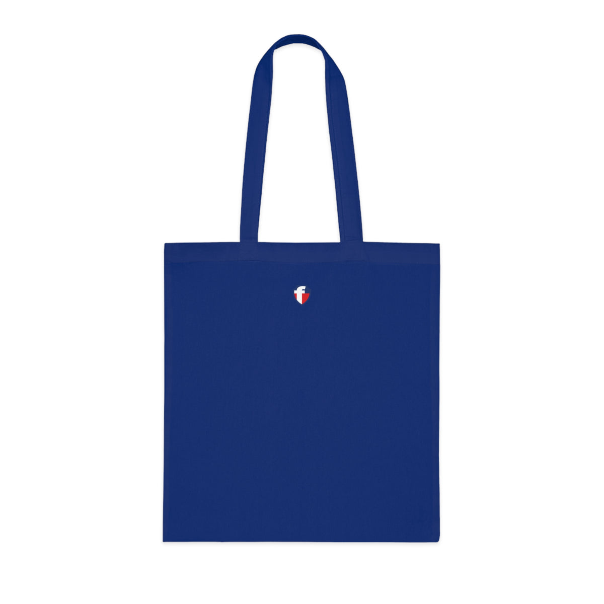 'Blessed' Cotton Tote — Minimalist faith tote bag with ‘BLESSED’ text and Focall emblem