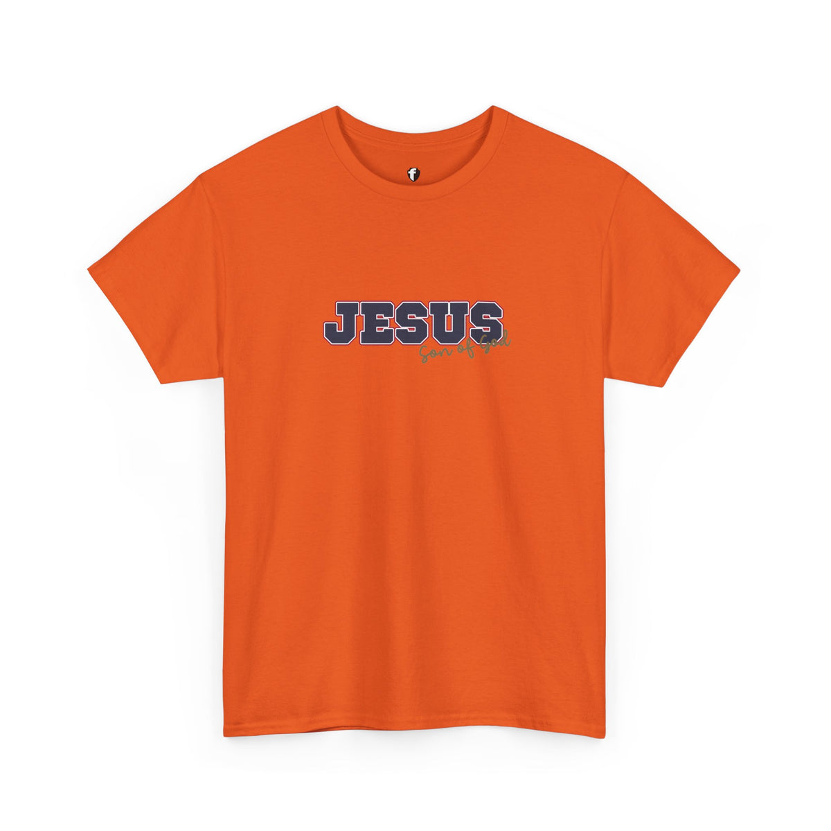 JESUS, Son of God - Varsity T-Shirt - Blauwe Letters