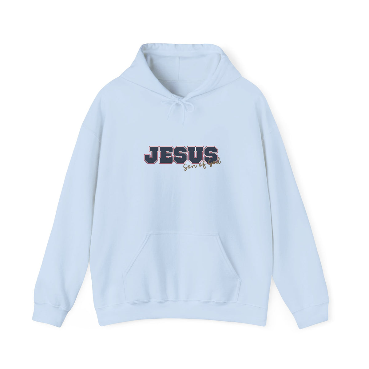 'Jesus, Son of God' Blue Design. Unisex Hoodie