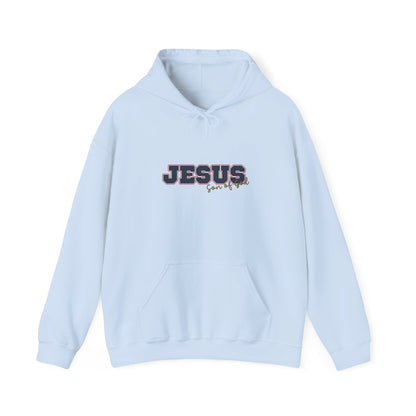 'Jesus, Son of God' Blue Design. Unisex Hoodie