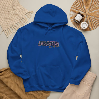 'Jesus, Son of God' Blue Design. Unisex Hoodie